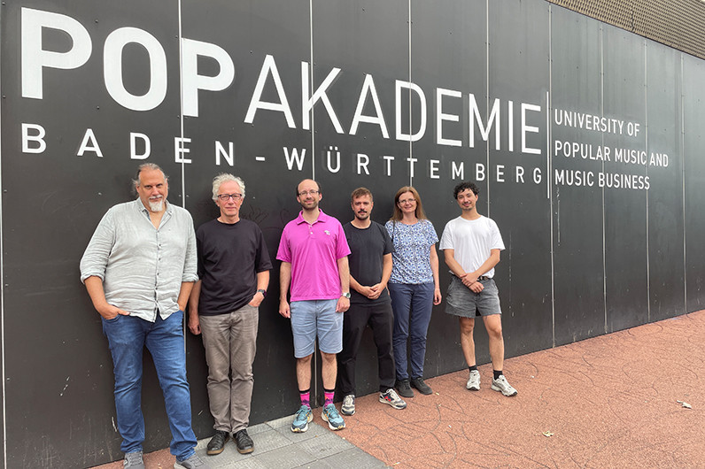 v.l.n.r.: Prof. Dr. Alexander Endress, Steffen Holly, Dr. Andrew McLeod, David Stammer, Hanna Lukashevich, Noah Choi